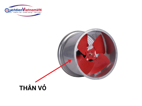 2-3 Vỏ Quạt hướng trục tăng áp Deton QTA-700