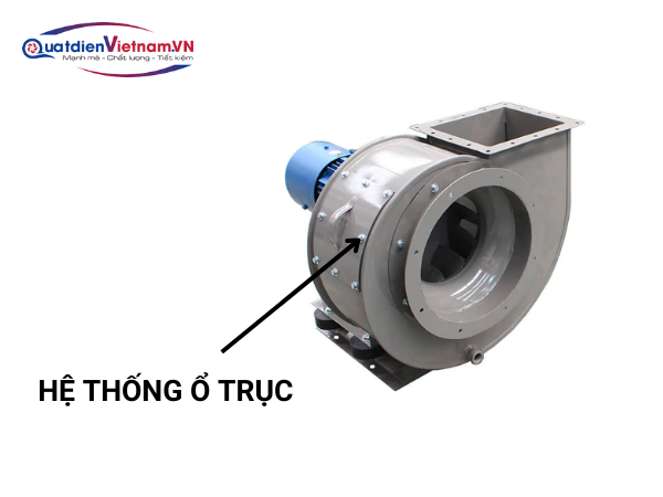 4-8 Hệ thống ổ trục Quạt Ly Tâm Cao Áp 7,5KW