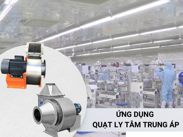 5-2-1 Quạt ly tâm trung áp TP INOX – 4P 10HP ứng dụng trong nhà máy công nghiệp để giảm nhiệt, loại bỏ khí độc