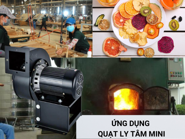 5-6 Quạt Ly Tâm Mini KVC-350 được ứng dụng đa dạng trong công nghiệp và đời sống