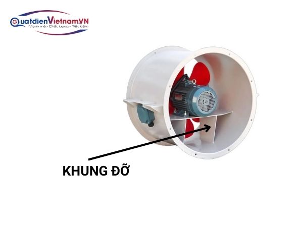 6-1-1 Khung đỡ Quạt Hướng Trục Tăng Áp Qta-600