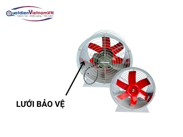 7-1-2 Lưới bảo vệ Quạt Hướng Trục Tăng Áp Qta-600