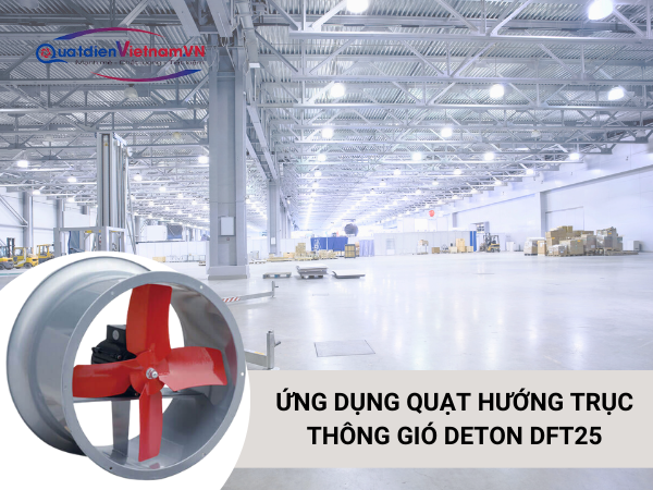 7-1 Ứng dụng Quạt Hướng Trục Thông Gió Deton DFT25