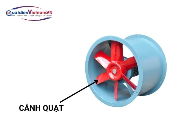 Số lượng cánh quạt không nhiều nhưng tiết diện rộng 