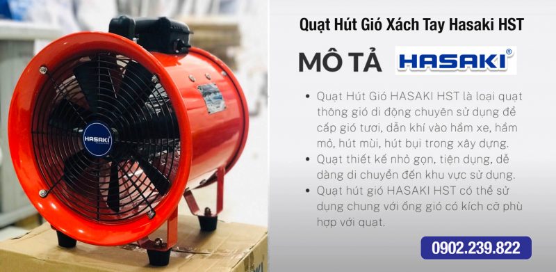 Quạt Hút Xách Tay Nối Ống HST50