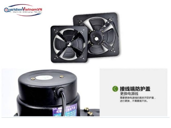 Quạt thông gió vuông Deton FAG20 (mặt lưới)