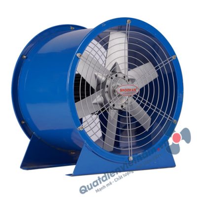 Quạt hướng trục cánh nhôm được dùng trong nhiều vị trí thông gió hút các tạp chất trong công nghiệp quat huong truc shoohan pog
