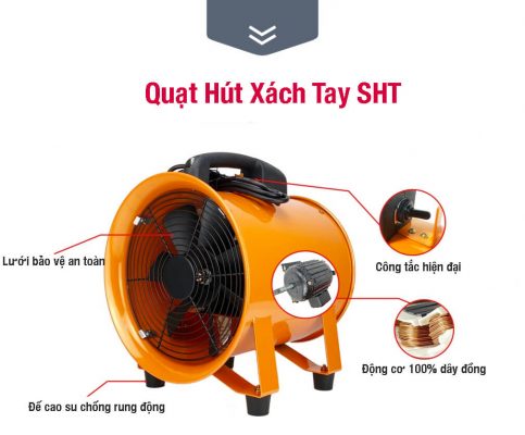 Quạt Hút Xách Tay Công Nghiệp SHT - 400