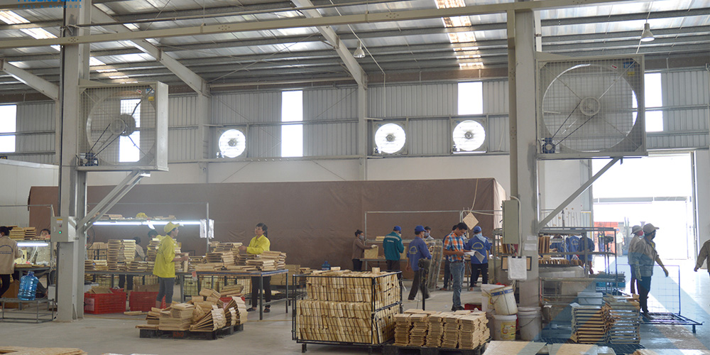 Nhà cung cấp quạt công nghiệp hàng đầu Việt Nam - Hưng Đức Phát quat luu thong nha xuong