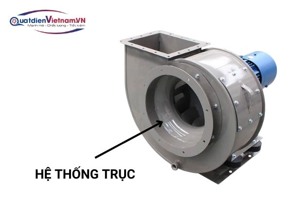 quat-ly-tam-cao-ap-0-5hp-8 Hệ thống trục chắc chắn đảm bảo quạt vận hành ổn định