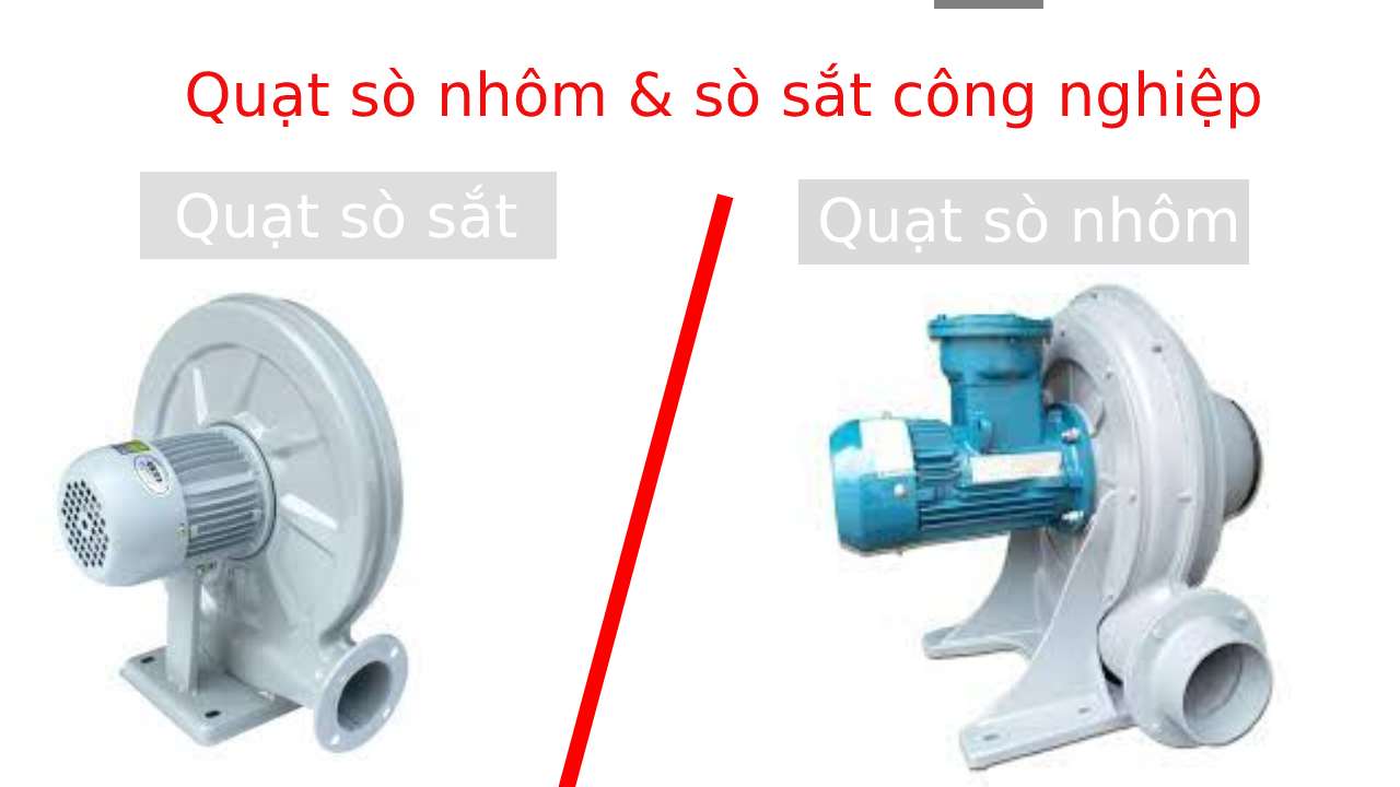 Sự khác biệt giữa quạt sò nhôm và quạt sò sắt quat so nhom va so sat cong nghiep