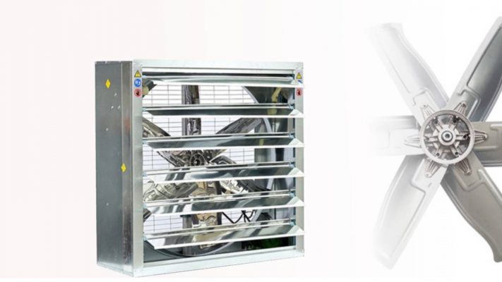 Quạt thông gió vuông công nghiệp cửa chớp hiệu Soffnet quat thong gio vuong cong nghiep