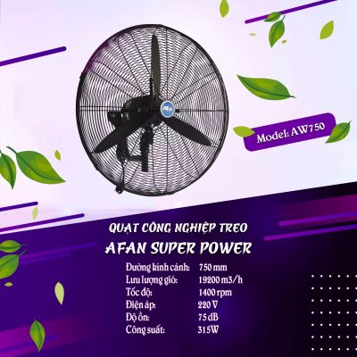 quat treo tuong afan 750cm