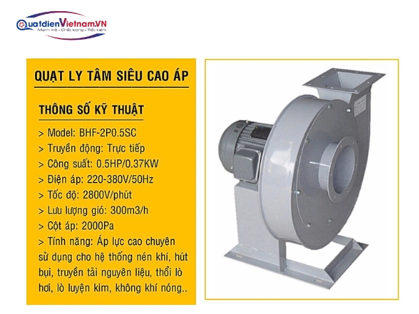 thong-so-quat-ly-tam-sieu-cao-ap-0-5hp Các thông số kỹ thuật của quạt ly tâm siêu cao áp 0.5HP