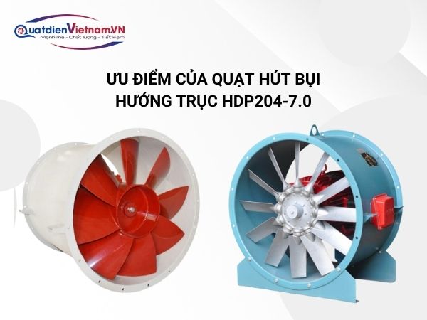 Quạt hút bụi hướng trục TP2-4-7.0 có chất lượng ổn định và khả năng vận hành êm ái