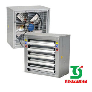 Quạt Thông Gió Vuông Lá Sách Soffnet Df50
