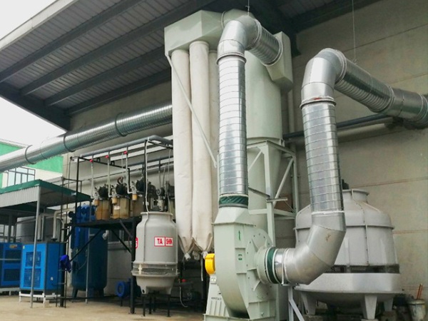 Quạt ly tâm hút bụi có thể thu gom và lọc được lượng bụi lớn trong cùng một thời gian