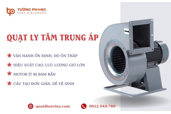 Quạt ly tâm trung áp có mặt trong nhiều ngành công nghiệp và công trình dân dụng