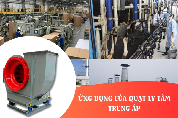 Quạt ly tâm công nghiệp trung áp được ứng dụng rộng rãi trong đời sống hiện nay