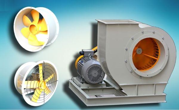 Các loại quạt hướng trục và quạt ly tâm