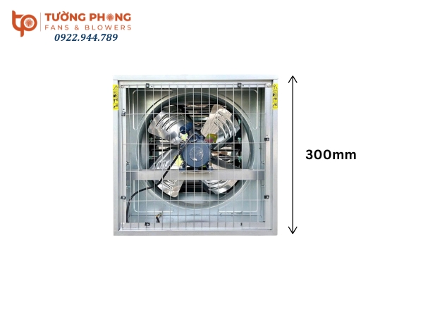 Quạt hút công nghiệp có kích thước 300×300mm