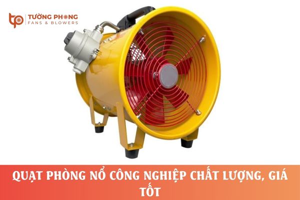 Quạt phòng nổ giúp hút và thải khí độc, hơi dễ cháy ra ngoài, giảm thiểu tối đa rủi ro cháy nổ