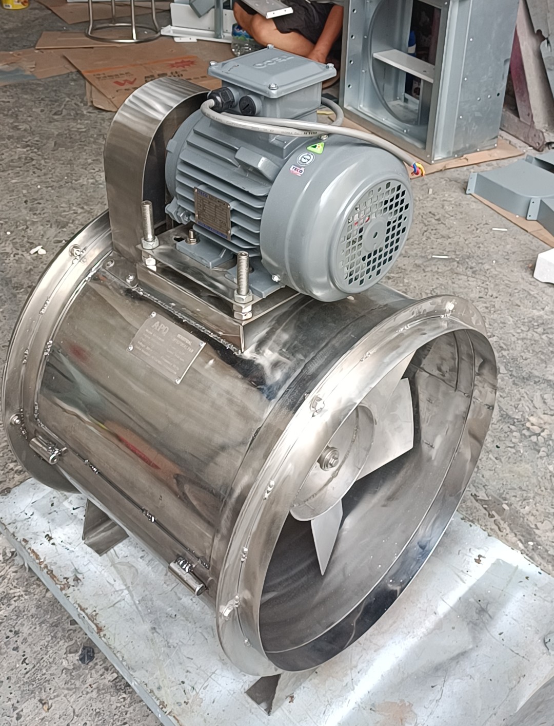 Quạt hướng trục gián tiếp Inox đường kính 500