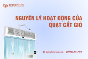 Nguyên lý quạt cắt gió dựa trên việc tạo ra một bức màn không khí áp lực cao