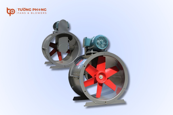 Quạt hút khói hành lang hướng trục gián tiếp dễ dàng điều chỉnh lưu lượng gió