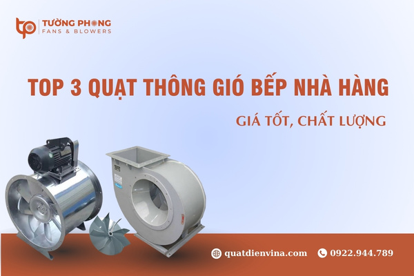 Tổng hợp các dòng quạt thông gió bếp nhà hàng chất lượng, giá tốt  