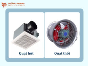 Sự khác nhau giữa quạt hút và quạt thổi