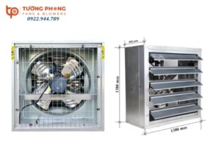 Quạt hút công nghiệp sử dụng trong hệ thống thông gió cưỡng bức