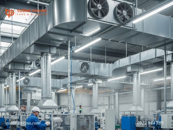 Phương án thiết kế hệ thống thông gió cho nhà xưởng